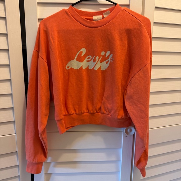 Levi's Vibrant Orange cropped Top - Picture 1 of 5
